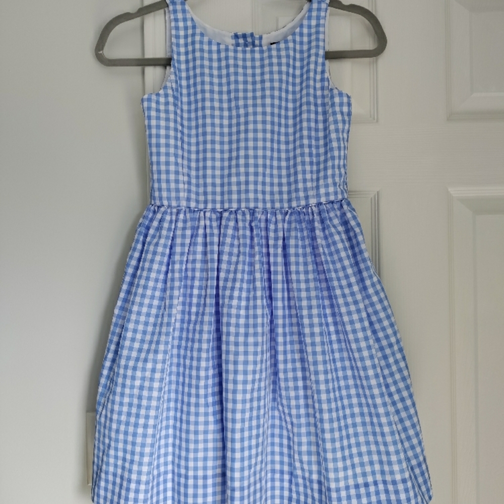 Blue Gingham Kids Dress